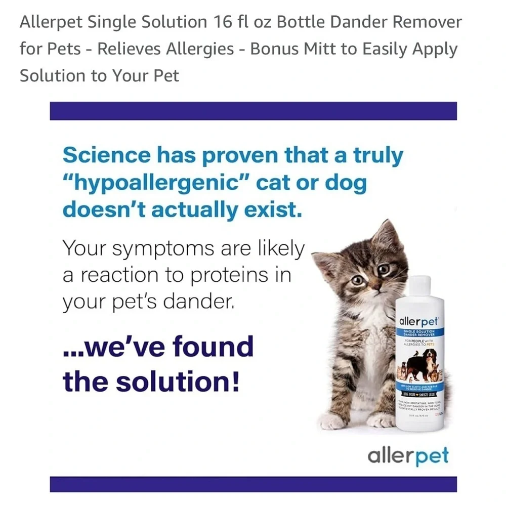 Allerpet Dander Remover for Pets (D01)